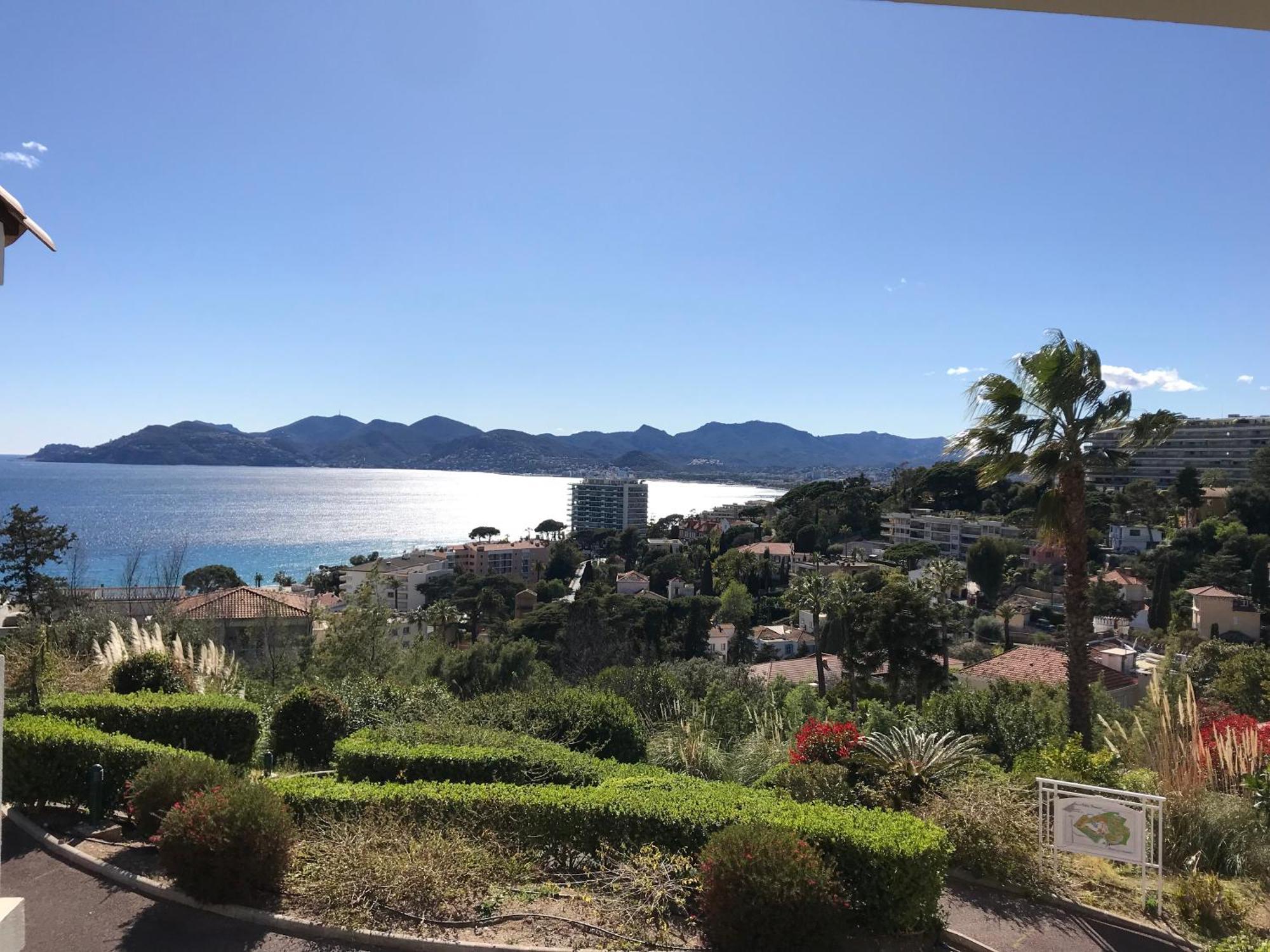 Appt Vue Mer Exceptionnelle Sur Baie De Cannes Exterior foto